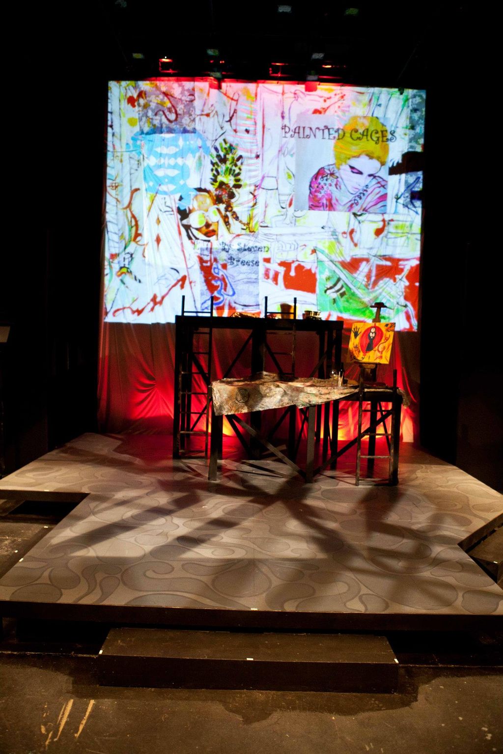 Scenic design and projection design for 'New Play 