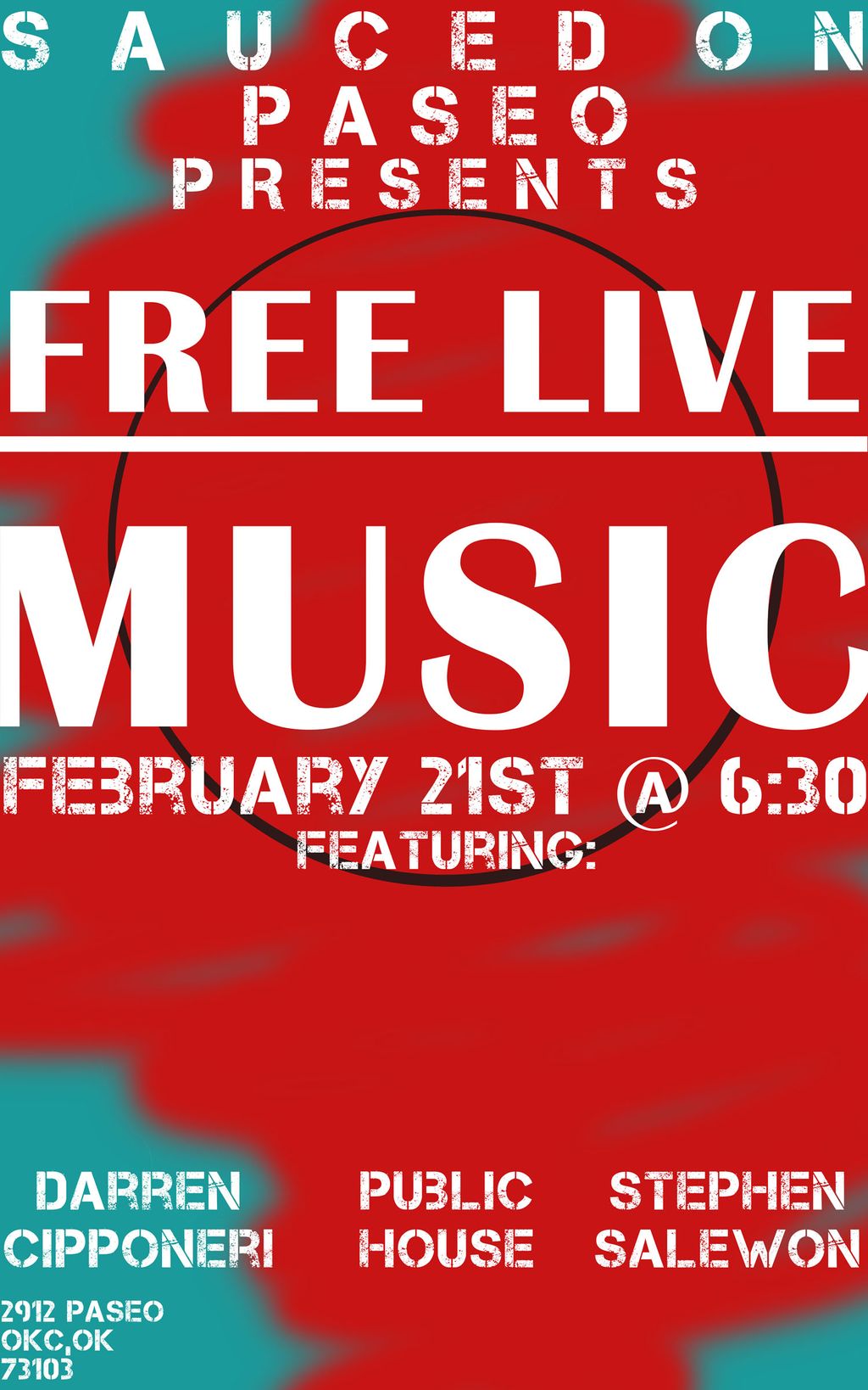 flier for local concert 