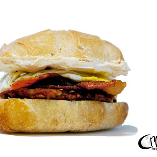 Goy Vey: Salami, Bacon, Hash browns, A Fried egg, 