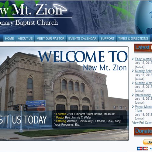 Website: New Mt. Zion Church