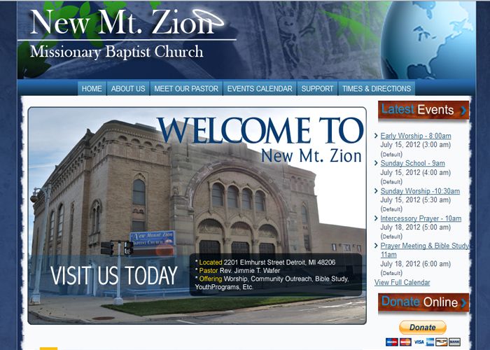 Website: New Mt. Zion Church