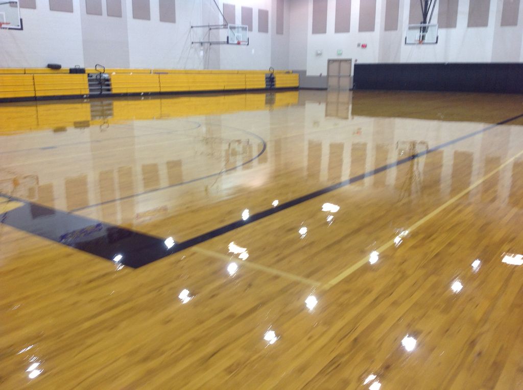 Wilder High School gym floor.