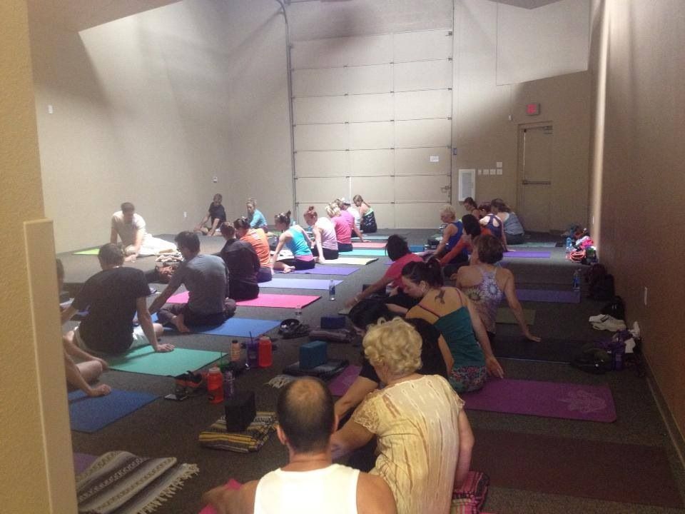 Teaching 40+ students Self Awakening Yoga for Yoga