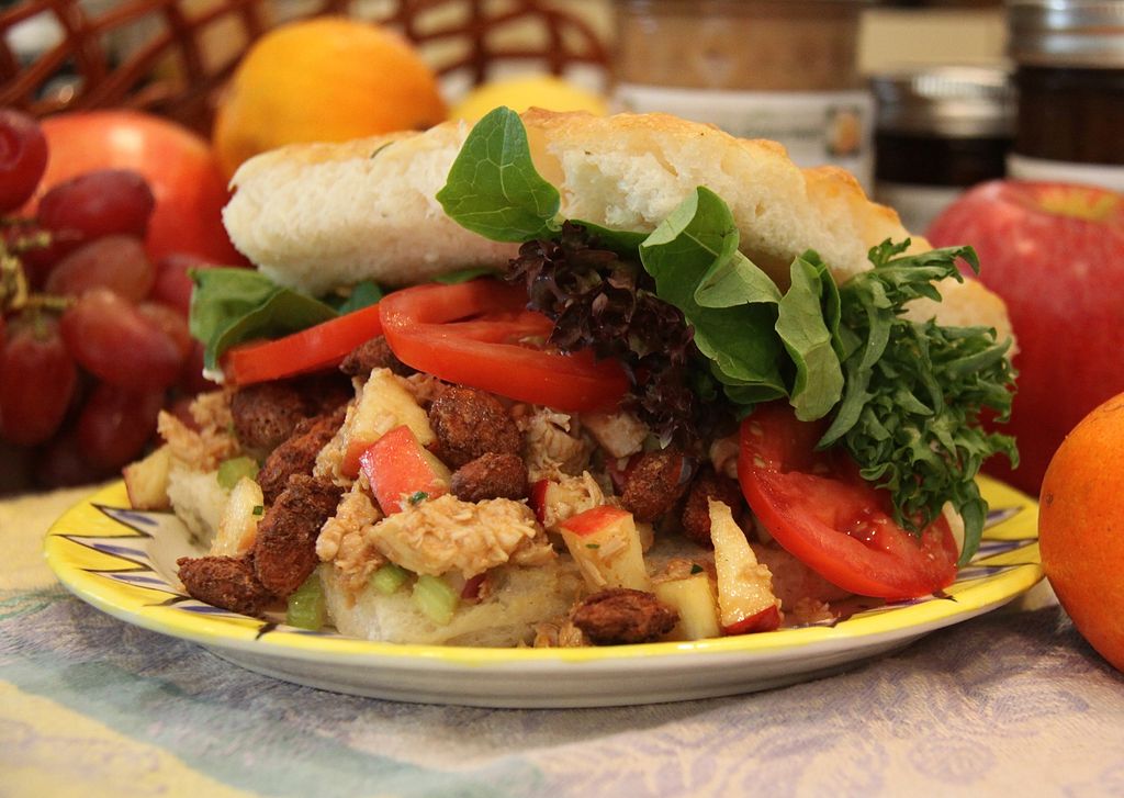 Fresh chicken salad with our Honey Orange dressing