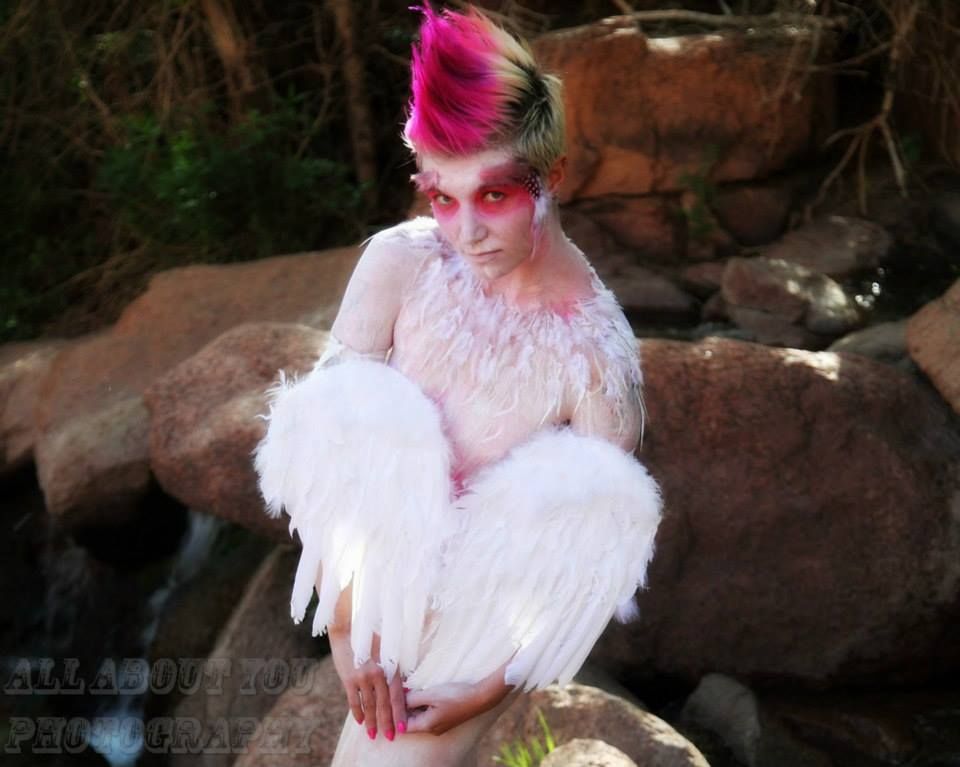 Body Paint and Uncommon Prosthetics (feathers) -- 