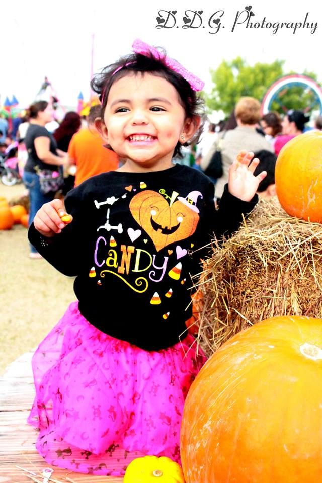 Halloween at the pumpkin patch with little Ms. Zoe