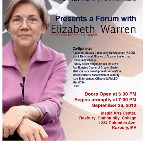 Public Forum Featuring Senator Warren