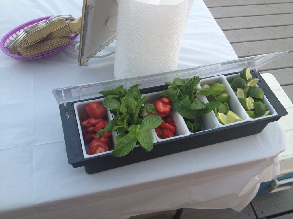 Strawberry Mojito set up for Rooftop birthday part