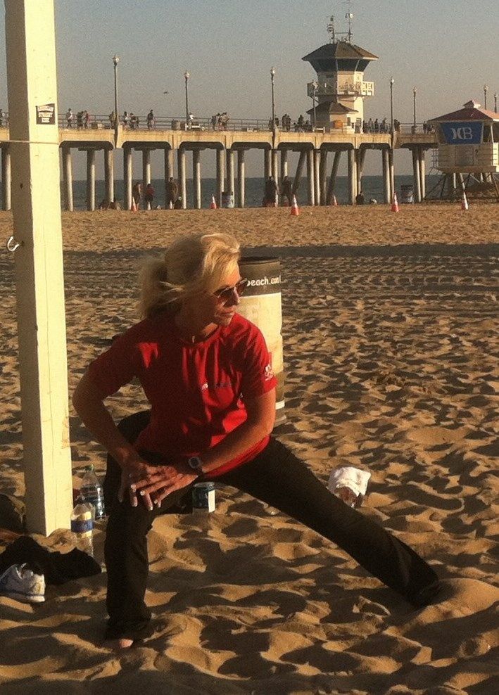 Outdoor beach training.