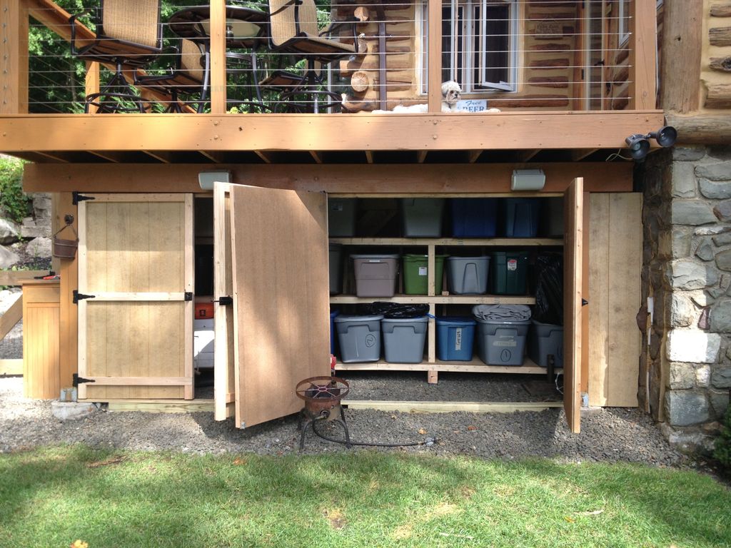 Waterproof and add shelving