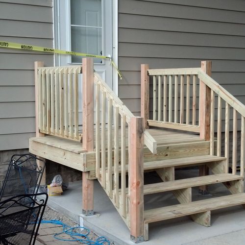 This is a New porch for a customer.