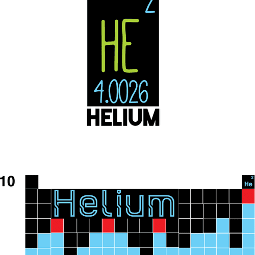 Helium T-shirt design.