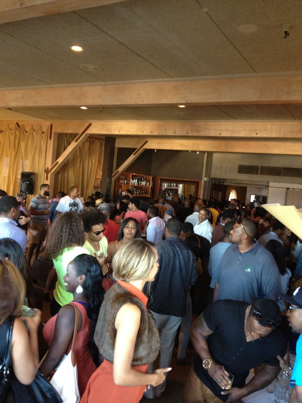 Daytime party.  Who needs the lights off?