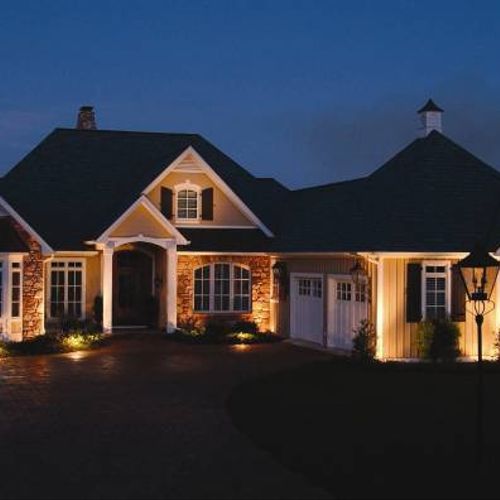 Landscape Lighting for front of house