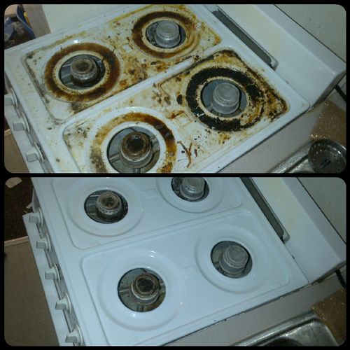 Before and after - Stove top