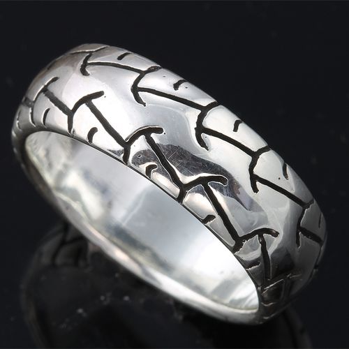 Sterling Silver Motorcycle tire ring