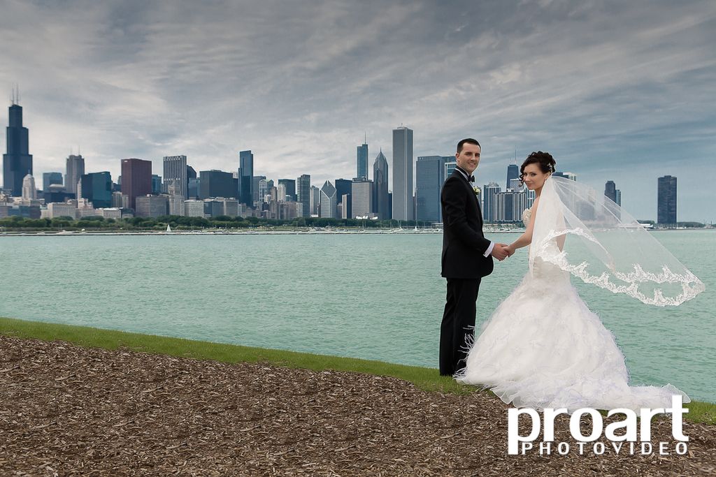 This couple compliments the great background of th