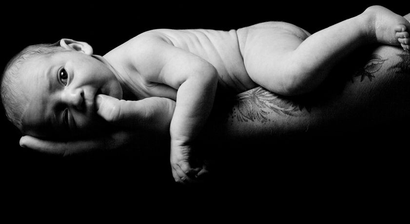 Creative baby portrait photography.