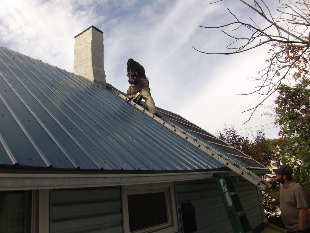 steel roof we did in binghamton,ny
