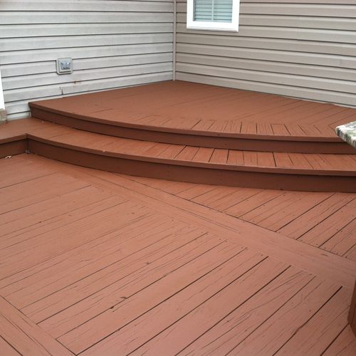 deck has been stain