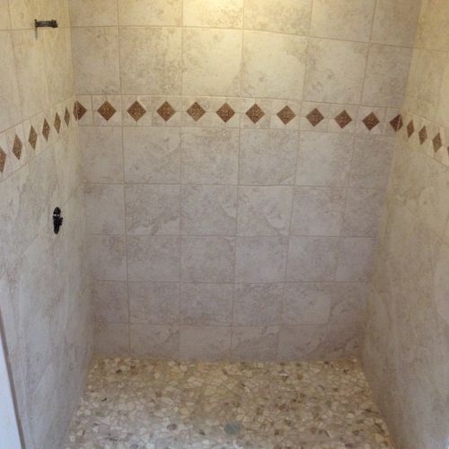 Custom Shower Installed By Pacific Coast Tile & Ma