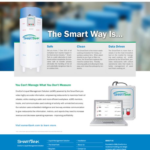 The SmartTank by EnviCor is a industry leading use