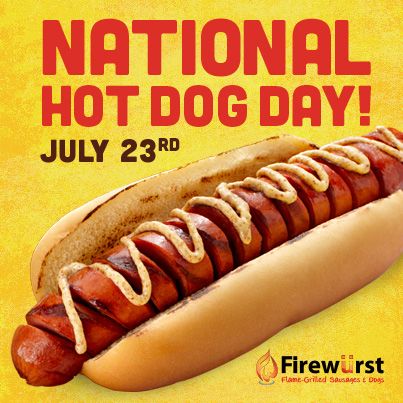 We developed all of the National Hot Dog Day promo