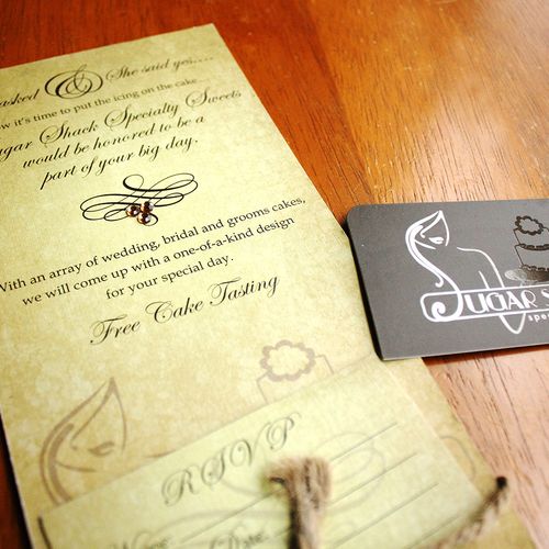 SugarShack Specialty Sweets gave this invitation-s