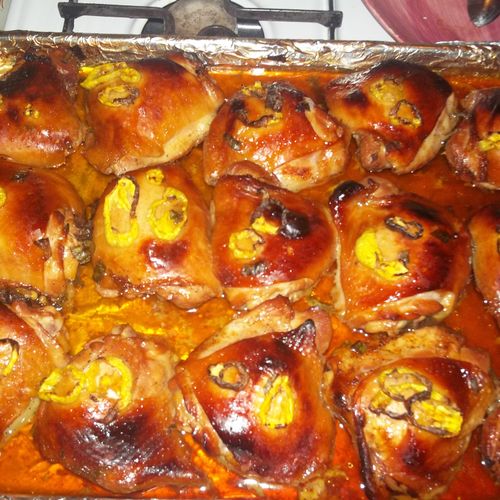 Jamaican Jerk Rum marinaded chicken