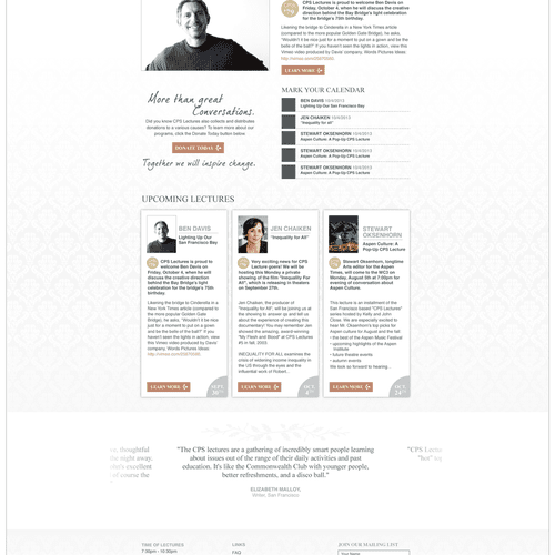 CPS Lectures - website design for informational le