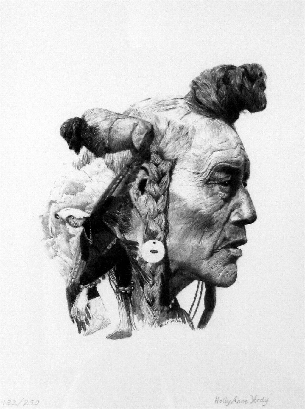 "Medicine Man" - graphite composite inspired by E.