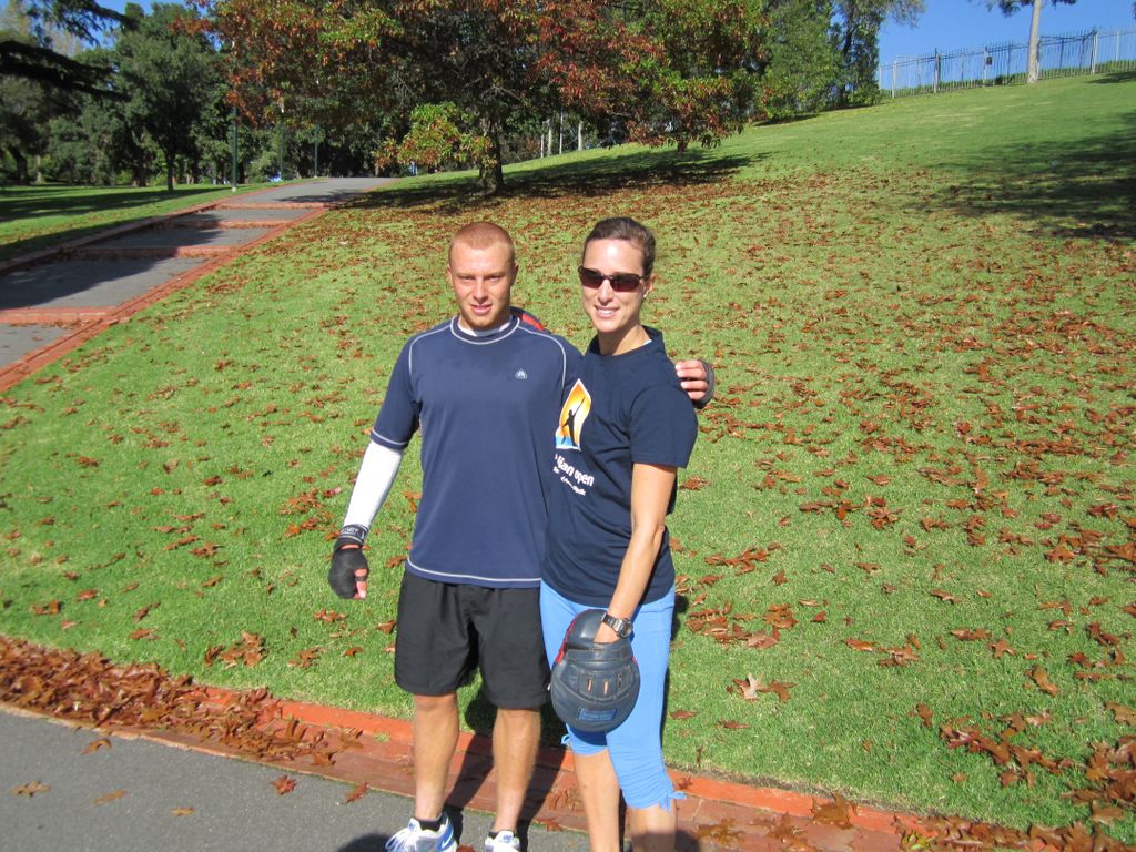 No field?  No problem!  Grab some boxing gloves an