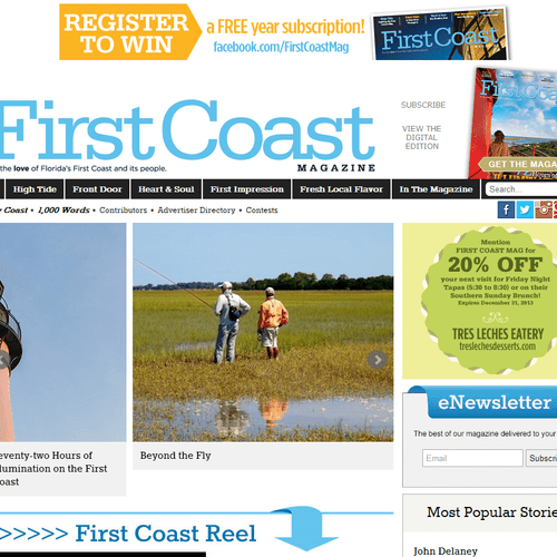 First Coast Magazine Web Development