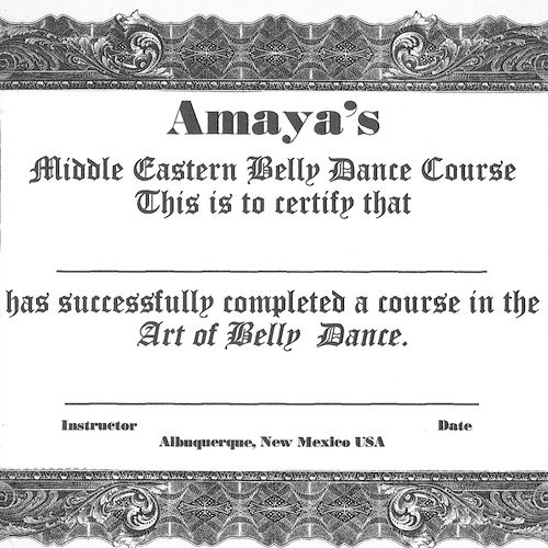 Earn your dance certificate!