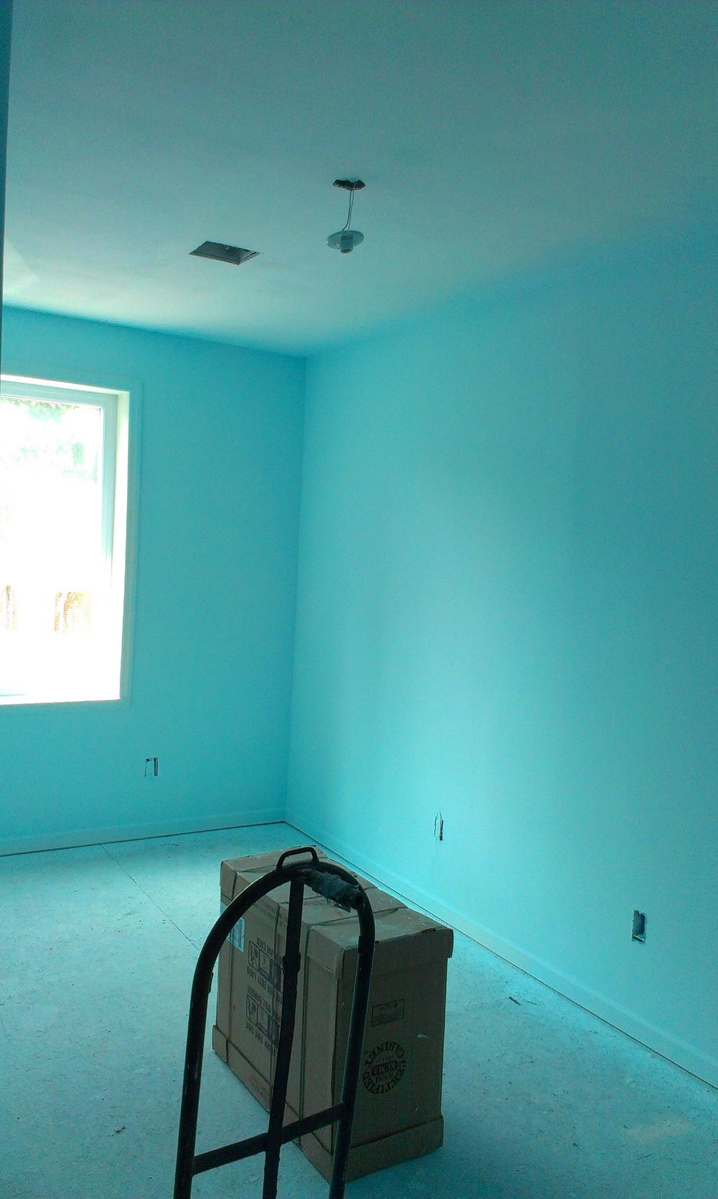 bedroom, all ceilings were painted white