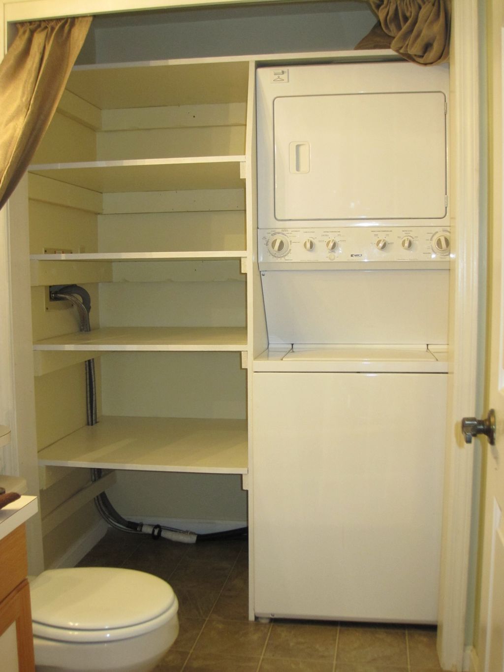 Shelving put in for a pantry