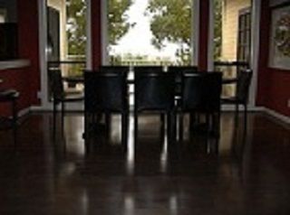 Solid Maple Floors Stained Dark!