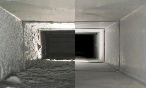Air Duct cleaning before and after