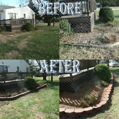 Landscape Refurbish:
Left and Direct Front View