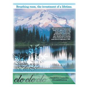 Single Page Spread, Ad for Cascade Land Conservanc