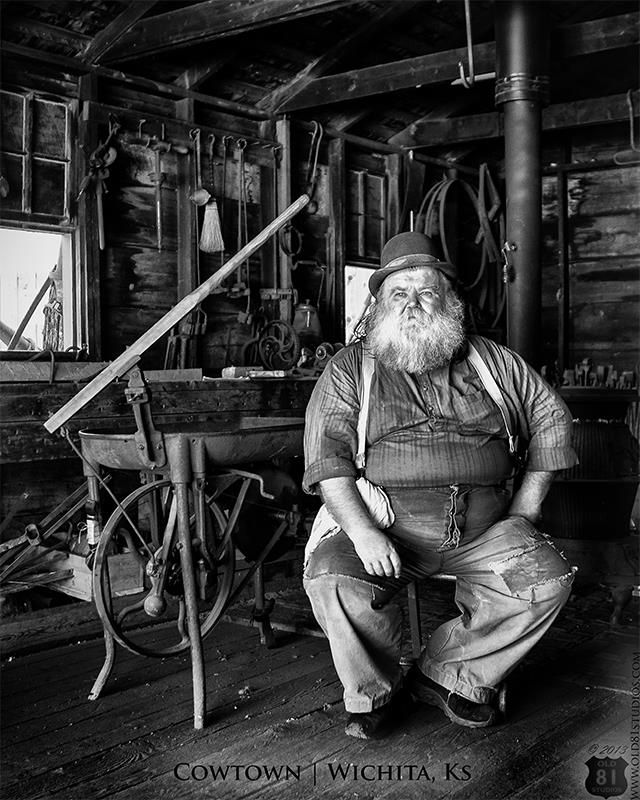 Portrait Photo taken in Wichita's Old Cowtown by J