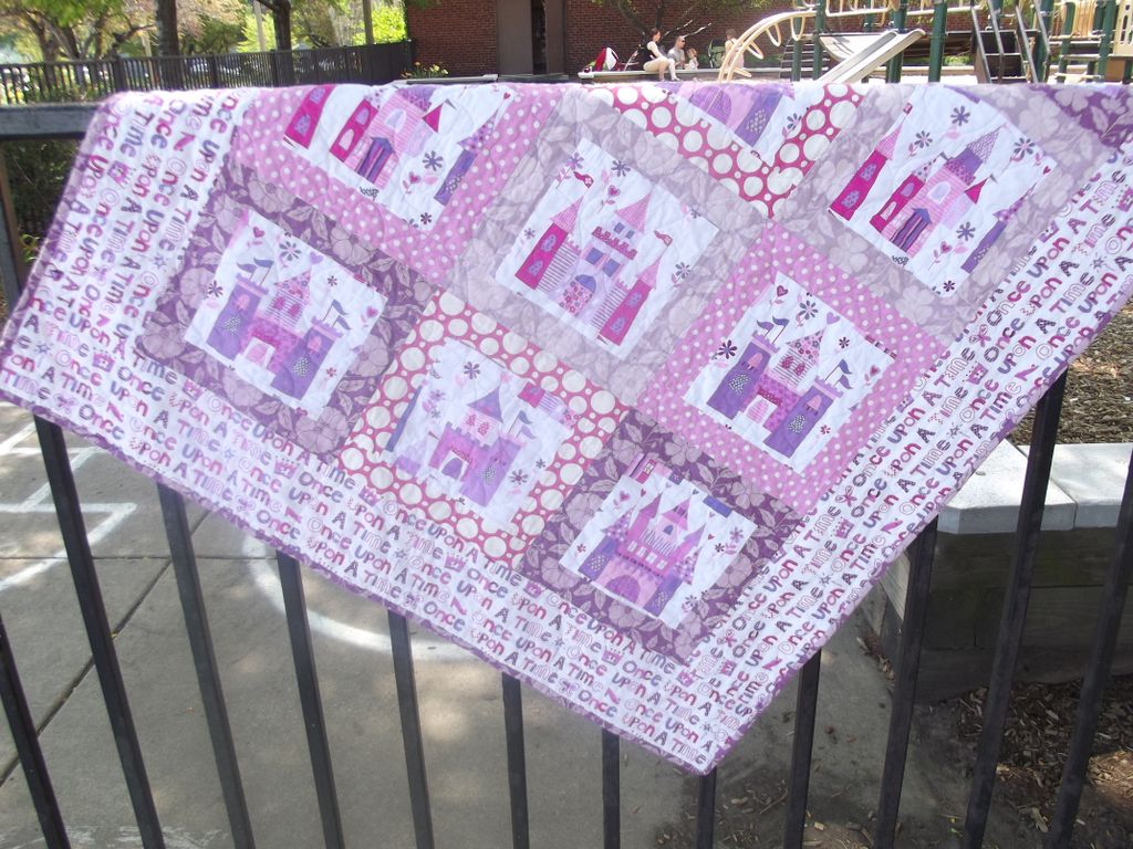 Princess baby quilt.