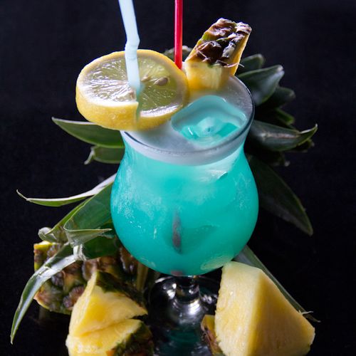 'Blue Hawaiian' 

Custom Cocktail and photo by Dev