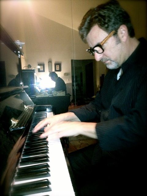 At Home Working Out a New Tune