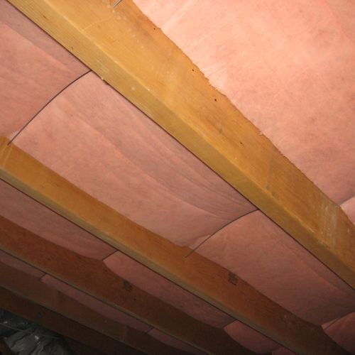 Crawl space insulation - after