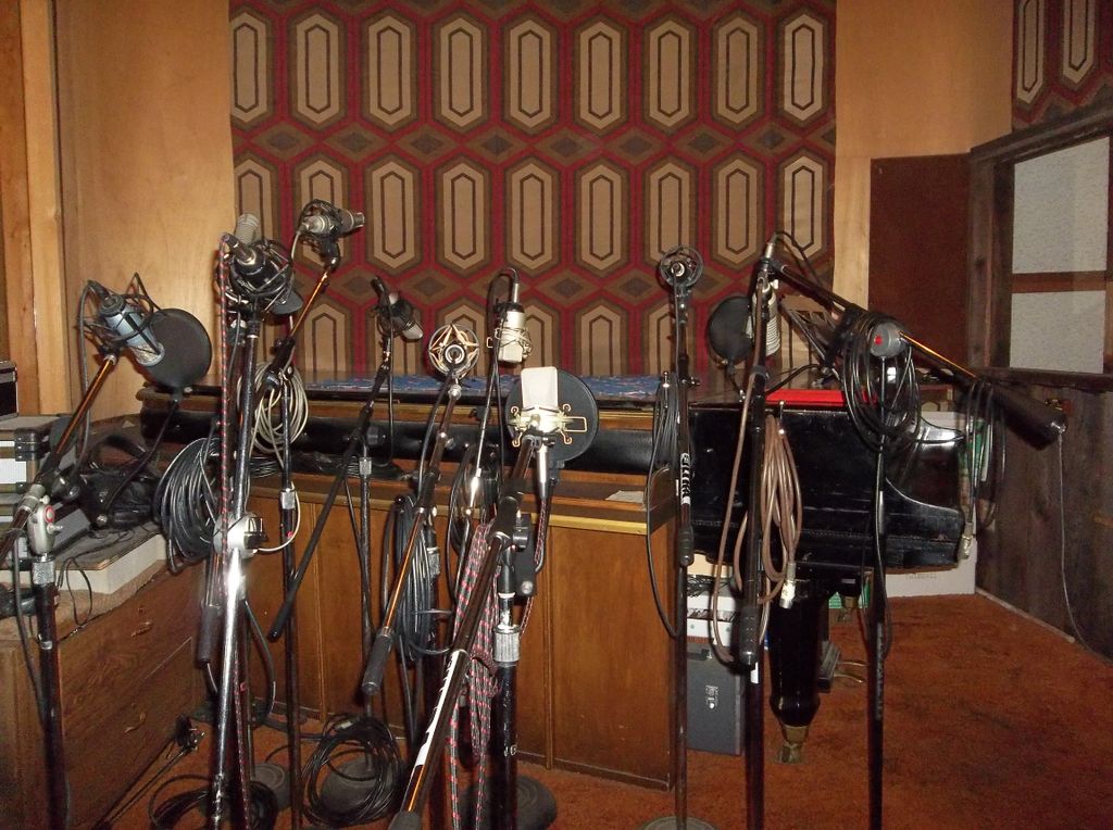 Large selection of microphones