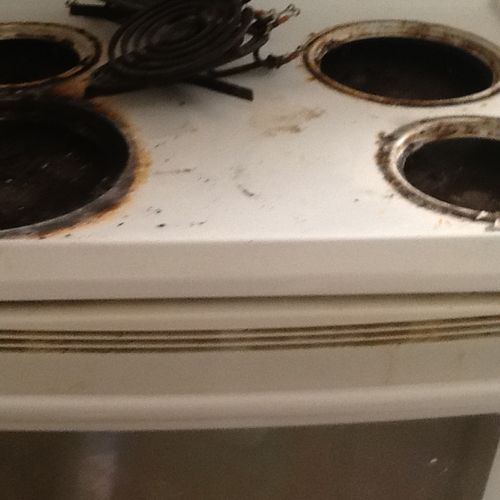 Stove Before Cleaning