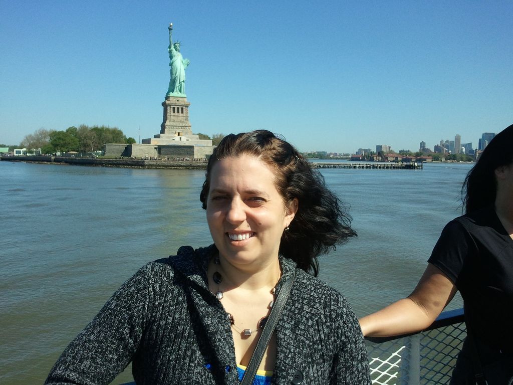 Me on the ferry in NYC