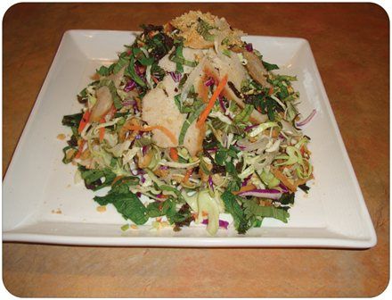 Asian Chicken Salad - infused with fresh herbs - c