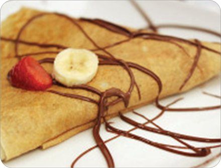 French Dessert Crepes - light and thin, filled wit